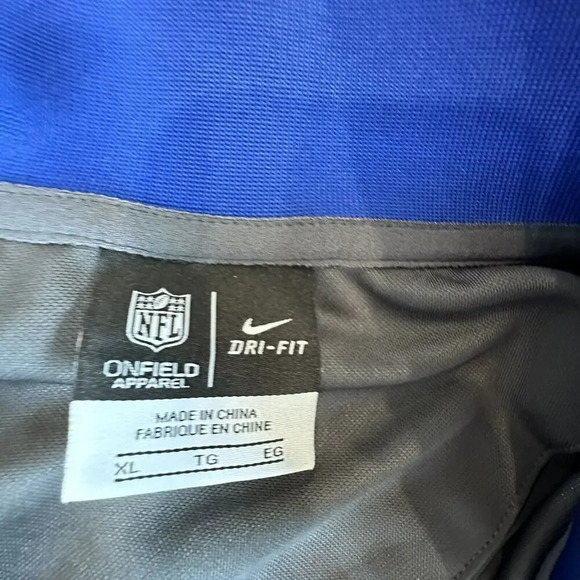 NFL New York Giants Nike Men's Performance Polo Shirt, Gray/Blue XL C0944 - Picture 6 of 10